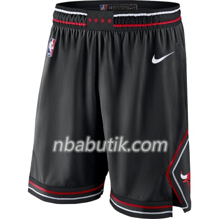Chicago Bulls Mænd Shorts Sort 2018-19 Nike Swingman